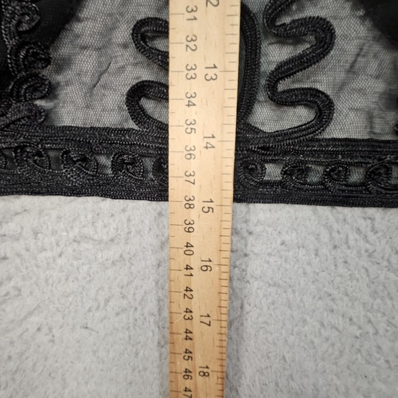 JR Nites By Carol Lin Bolero Jacket Womens S Sheer Whimsigoth Ornate Fairygoth - Picture 11 of 14